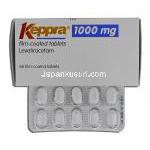 ケプラ Keppra, レベチラセタム, 1000mg, 錠