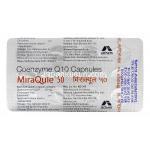 ミラキュール Miraqule, コエンザイム Q10 50mg, カプセル, 包装裏面