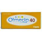 オルメサルタンメドキソミル (オルメテックジェネリック), Olmecip, 40mg 錠 (Cipla) 箱