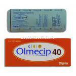 オルメサルタンメドキソミル (オルメテックジェネリック), Olmecip, 40mg 錠 (Cipla)