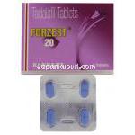 タダラフィル, Forzest, 20mg 錠 (Ranbaxy)