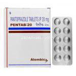 ペンタブ20 Pentab 20, プロトニックス ジェネリック, パントプラゾール 20 mg 錠