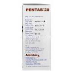 ペンタブ20 Pentab 20, プロトニックス ジェネリック, パントプラゾール 20 mg 錠, 製造者情報
