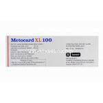 メトカードXL Metocard XL 100, ジェネリックロプレソール, メトプロロール 100mg 成分と製造会社