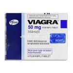 バイアグラ Viagra 50mg, シルデナフィル 50mg 錠