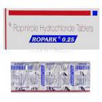 ロピニロール（レキップジェネリック）, Ropark, 0.25mg 錠 (Sun Pharma)