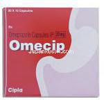 オメシップ Omecip, オメプラゾール , 20mg カプセル (Cipla)