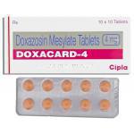 ドクサカード Doxacard, カルデナリンジェネリック, ドキサゾシン  4mg 錠 (Cipla)