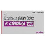 レクサプロ ジェネリック, エスシタロプラム, S-Citadep, 20 mg箱