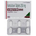 ビロビル Virovir, ファムビル ジェネリック, ファムシクロビル 250mg 錠 (FDC)