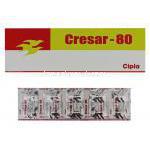 テルミサルタン（ミカルディスジェネリック）, Cresar 80mg 錠 (Cipla)