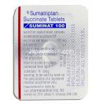 スミナット, スマトリプタン  100 MG錠 (SUN PHARMA)