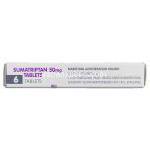 スマトリプタン, スマトリプタン 50mg 錠 (Dexcel) 箱側面