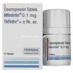 デスモプレシン (ミニリン) 0.1mg 錠 (Ferring) 製造者情報