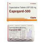 ケープガード Capegard, ゼローダ ジェネリック, カペシタビン  500mg 錠 (Cipla)