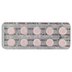 アクト・プレッド, メチルプレドニゾロン 16mg 錠 (Ferring) 包装