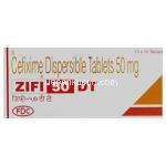 ジェネリック・スプラックス, セフィキシム, Zifi,  50 mg 錠 (Intas)