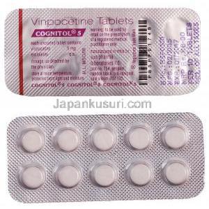 コグニトール, ビンポセチン 5mg 錠シート情報