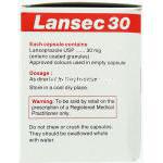 ランソプラゾール（スタンゾームジェネリック）, Lansec, 30 mg箱 成分