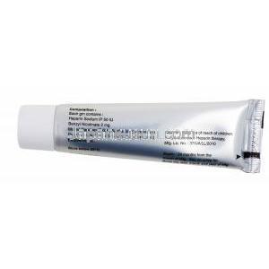 Heparin Gel/ Ointment, Thromborn ointment, Heparin Sodium and Benzyl Nicotinate Ointment, 20g, box side presentation, tube back presentation with composition information and caution label