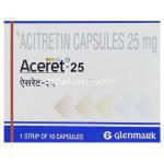 アシトレチン（ソリアタンジェネリック）, Aceret  25mg 錠 (Gracewell) 箱