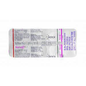 スターヴォグ (ボグリボース) 0.2mg 錠剤裏面