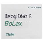 ビサコジル(サトラックス ジェネリック), Bolax, 5mg 錠 (Cipla) 箱