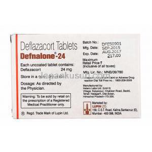 デフナロン (デフラザコート) 24mg 製造元
