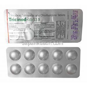 トリシノッド (テルミサルタン/ シルニジピン/ クロルタリドン) 12.5mg 錠剤