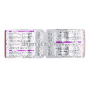 アレボ (レボフロキサシン) 500mg 錠剤裏面