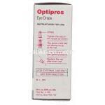 ベタキソロール(ベトプティックジェネリック), Optipres, 0.5% 5ml 点眼薬 (Cipla) ) 使用注意書