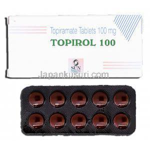 トピロール100 Topirol 100, トピナ ジェネリック, ピラマート 100mg, 錠