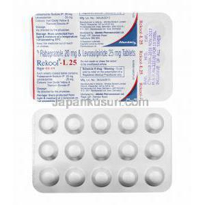 リクール L (レボスルピリド/ ラベプラゾール) 25mg 錠剤