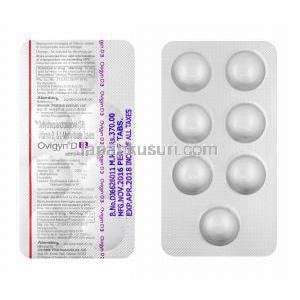 オビジン D3 (デヒドロエピアンドロステロン/ L-メチルフォレート/ ビタミンD3) 錠剤