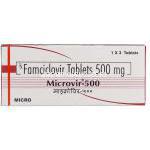 マイクロビル Microvir, ファムビル ジェネリック, ファムシクロビル 500mg 錠 (Micro)