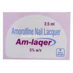 アモロルフィン, アモロルフィン （ペキロンクリームジェネリック） 爪塗付剤Am-Laquer 5% 2.5ml  (Sun Pha