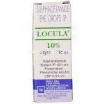 塩化スルファセタミド, Locula, 10% 10ML 点眼薬 (East India Pharma) 箱