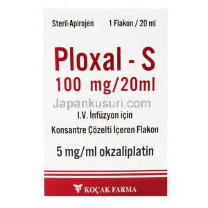 プロクサル-S, オキサリプラチン, 20ml バイアル 100mg, 1 X 20ml,箱