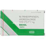 トリヘキシフェニジル, Bexol, 2MG 錠 (Intas Pharm) 箱