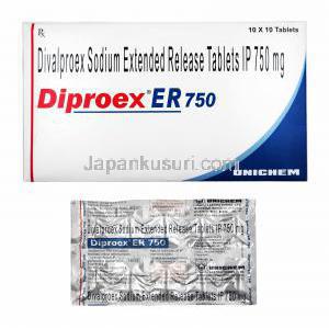 ディプロエックス ER (ジバルプロエクス) 750mg 箱