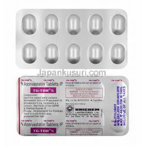 TGトール (アトルバスタチン) 5mg 錠剤