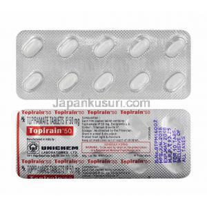 トピレイン (トピラマート) 50mg 錠剤