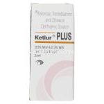 ケトロラクトロメタミン / フロキサシン, Ketlur  Plus, 0.5% w/v 点眼薬 (Sun Pharma) 箱