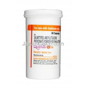 クイックヘイル SF, サルメテロール 50 mcg  フルチカゾン 250 mcg,カプセル, ボトル情報