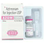 アズトレオナム（アザクタムジェネリック）, Azom 1gm 注射 (United Biotech)