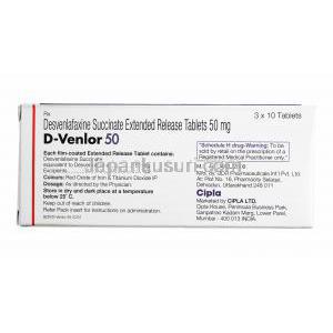 D-Venlor, Desvenlafaxine 50mg composition