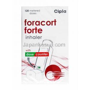 フォラコート (ブデソニド 12mcg/ フマル酸ホルモテロール 400mcg) 吸入剤 箱