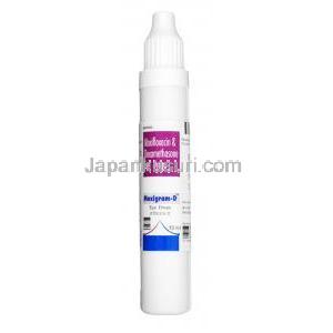 モキシグラムD 点眼薬 ,モキシフロキサシン  0.5% w/v / デキサメタゾン 0.1% w/v, 点眼薬 10ml,ボトル