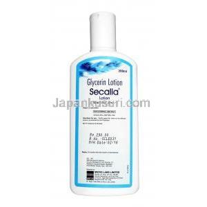セカリア ローション ,グリセリン 15% w/w ローション 100 ml, ボトル情報