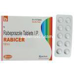 ラビサー Rabicer, パリエットジェネリック, ラベプラゾール 20mg 錠 (Biochem) 包装